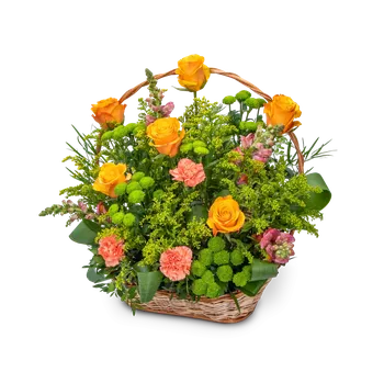 Smuteční dekorace Smuteční květinový koš Batien Malý - Belles Fleurs