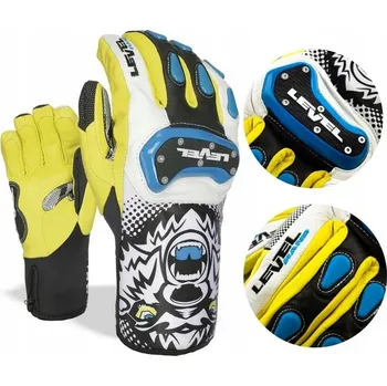 Rukavice Rukavice LEVEL RACE SPEED pánské lyžařské zimní kožené rukavice vel. S/M / 7,5