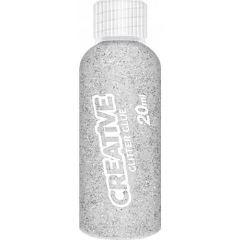 Kancelářské lepidlo TEKUTÉ LEPIDLO SE TŘPYTKAMI CREATIVE 20ml STŘÍBRNÉ MFP