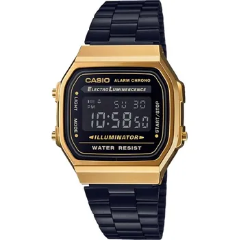 Hodinky Zlaté hodinky Casio Vintage A168WEGB-1BEF stopky