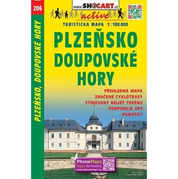 Plzensko, Doupovske hory mapa SHOCart Czechy Kolektivní práce