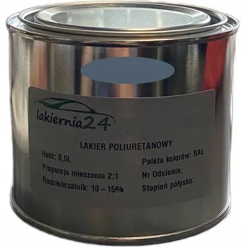 barva na kov Barva Polyuretanová průmyslová barva, polyuretanový lak lesklý 0,5l 2:1 RAL 7031