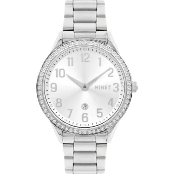 Hodinky MINET Stříbrné dámské hodinky AVENUE s čísly MWL5302