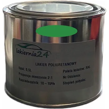 Lak na dřevo Barva Polyuretanová barva, polyuretanový lak matný 0,5l 2:1 RAL 6032