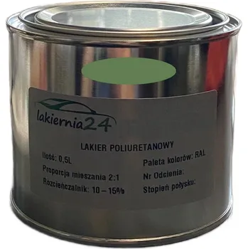 barva na kov Barva Průmyslová polyuretanová barva, polyuretanový lak polomat 0,5l 2:1 RAL 6011