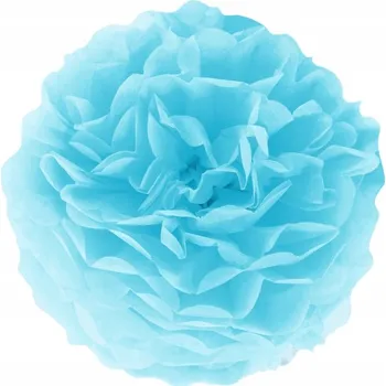 Obraz BAMBULE papírová dekorační koule MODRÝ narozeninový karneval svatba 15 cm