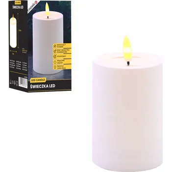 Svíčka LED SVÍČKA BÍLÁ Dekorativní Vánoční 7x10 CM