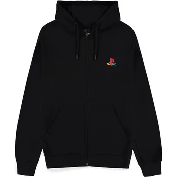 Pánská mikina Difuzed Mikina na zip PlayStation - Japanese Logo S Černá