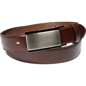 Opasek Pánský kožený opasek Penny Belts Antonio tmavě hnědý Délka: 95 cm