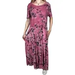 New Colection Dámské nadměrné šaty GINA Barva: starorůžová, Velikost: 3XL