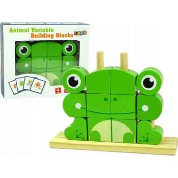 ostatní stavebnice Kreativní dřevěné Stavebnice skládačka Žabka 3D