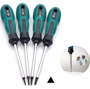 Šroubovák Sada trojúhelníkových šroubováků 4 ks ocel CR-V s magnetickými hroty