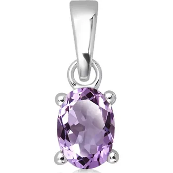 Přívěsek Terva S Ametyst - stříbrný přívěsek s ametystem