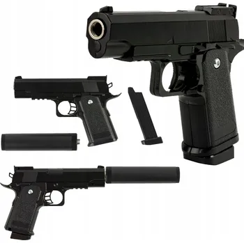 KOVOVÁ PISTOLE NA KULIČKY CYMA ASG IMITACE ZBRANĚ NA 6MM KULIČKY REPLIKA