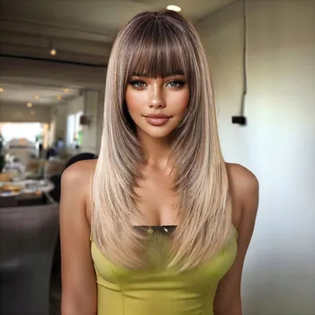 Paruka Paruka dlouhé syntetické blond vlasy NCDSHAIR dámská