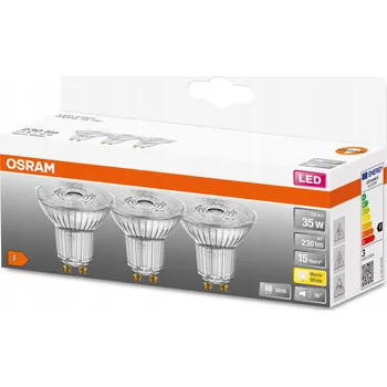 Žárovka Osram LED Žárovky Halogen GU10 2,6W 2700K 36st x3