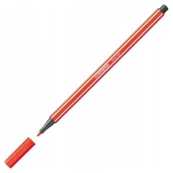 Dětské Fixy , školní barevné fixy pro děti, Stabilo červený kulatý fix do školy, 1 ks