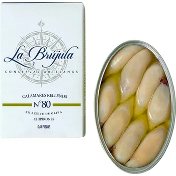 Malé kalamáry v olivovém oleji 6/8, La Brújula 110g