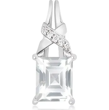 Přívěsek Zarina S White Topaz - stříbrný přívěsek s bílým topazem