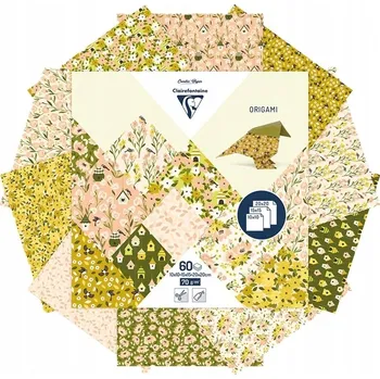 Origami papír Clairefontaine, 60 listů, 70 g/m2