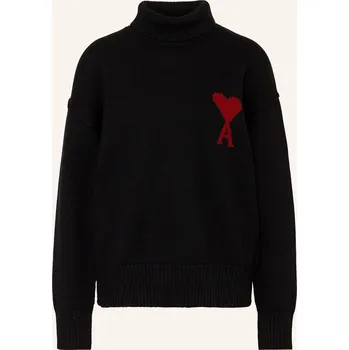 Dámský svetr Ami Paris Dámský Svetr S Rolákem, černá, 40