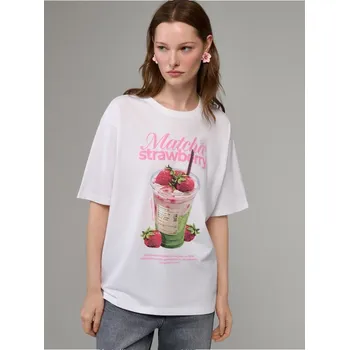 Dámské tričko Tričko s potiskem - M - House - bílý - 274EB-00X