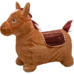 Plyšový skákací koník se zvukem Baby Mix hnědý