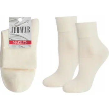 Dámské ponožky MARILYN Dámské hedvábné Ponožky SILK SOCKS ECRU OFF WHITE 36-40