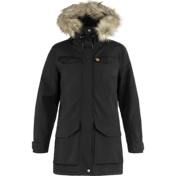 turistická zateplená bunda dámská FJÄLLRÄVEN Nuuk Parka W Black - XL
