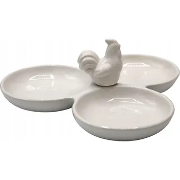 Talíř TALÍŘ BÍLÝ S KUŘÁTKEM Velikonoce