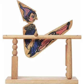 Dřevěná hračka Hračka dřevěná hračka Montessori - akrobatický chlapec, rozvíjí zručnost