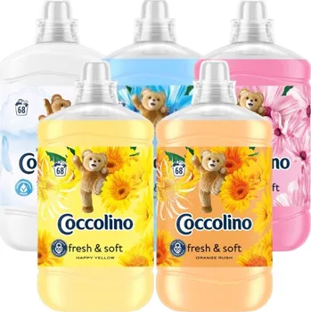Aviváž Coccolino tekutá aviváž Sada Fresh & Soft Mix 5x1,7L (340 praní)