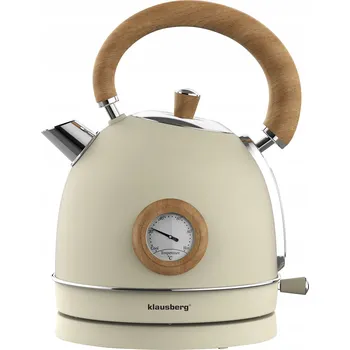 Rychlovarná konvice Rychlovarná konvice 1,8L Klausberg KB-7906 RETRO s teploměrem béžová 2200W