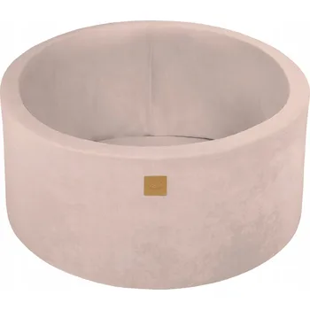 Suchý bazén MeowBaby Suchý bazének pro děti, 90x40 cm, Velurový, Ecru, bez míčků