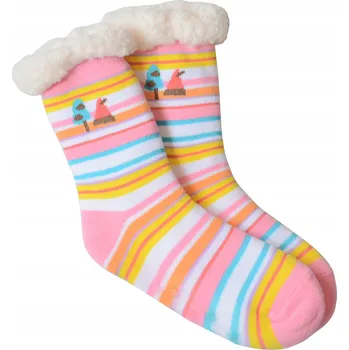 PONOŽKY SILNÉ S KOŽÍŠKEM A ABS PRO DĚTI 24-27