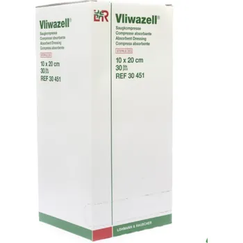 Kompres Lohmann & Rauscher Vliwazell sterilní 10 x 20 cm 30 ks