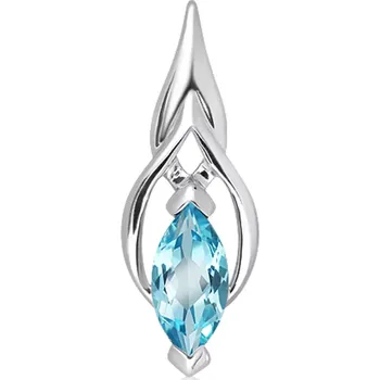 Přívěsek Erosa S Blue Topaz - stříbrný přívěsek s modrým topazem