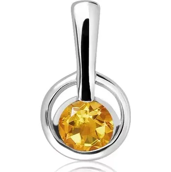 Přívěsek Efin S Golden Citrine - stříbrný přívěsek s citrínem