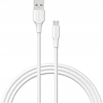 Datový kabel Adaptér USB 2.0 samec na Micro-B samec 2A 1m Vention CTIWF (bílý)