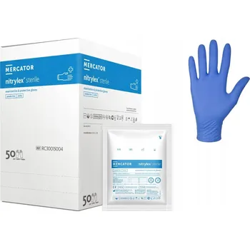 Vyšetřovací rukavice Nitrilové rukavice sterilní nitrylex [XL] 50 párů