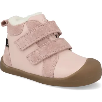 Dívčí zimní obuv Barefoot dětské zimní boty Bundgaard - Bloom TEX Old Rose růžové Velikost: 22