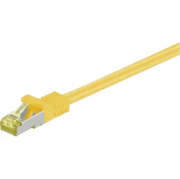 Síťový kabel Patchcord Goobay S/FTP 7 RJ45 / RJ45 25 m žlutý