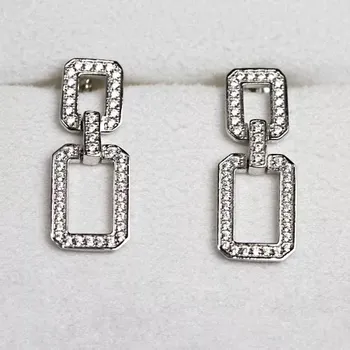 Náušnice Batylda Silver - stříbrné náušnice se zirkony