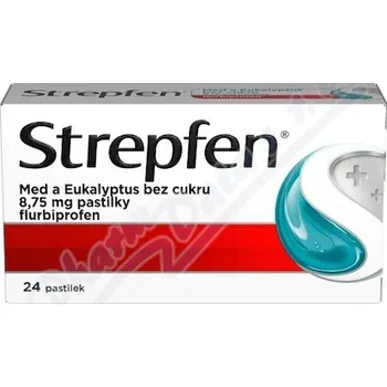 Lék Strepfen Med a Eukalyptus bez cukru 8.75mg pas.16
