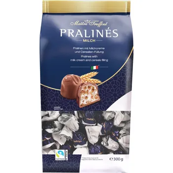 Čokoláda Maitre Truffout Pralinky z mléčné čokolády s mléčným krémem 300g