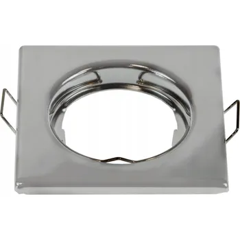 Stropní Zapuštěné Svítidlo Čtvercové Stříbrné MR16