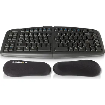 Podložka pod myš Goldtouch Gel pár podložek pod zápěstí černá