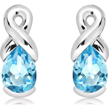Šperk Man S Blue Topaz RP - stříbrné náušnice s modrým topazem