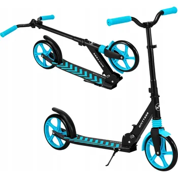 Koloběžka Skládací koloběžka do města s brzdou, velká, černo-modrá ABIKO