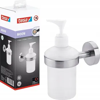 Ruční nástěnný dávkovač mýdla Tesa 200 ml, transparentní